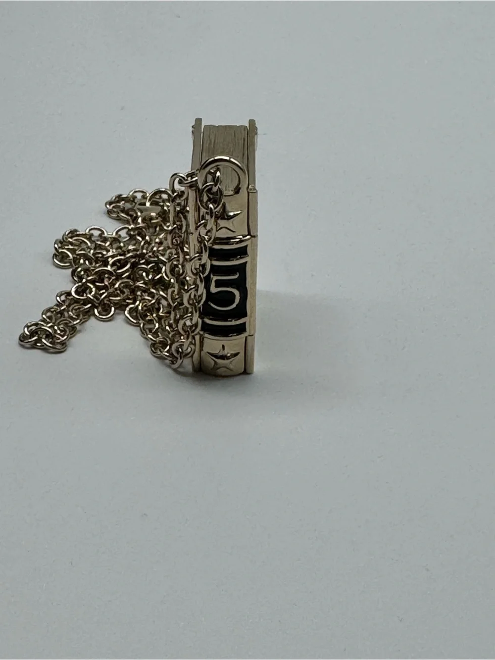 CHANEL Gold-Tone Book Locket Necklace